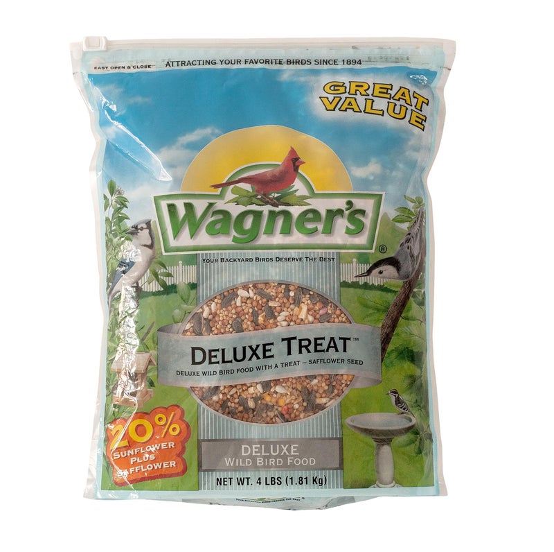 Wagner's 62067 Deluxe Treat Blend Wild Bird Food, 4 Pound (Pack of 1) - Image 1